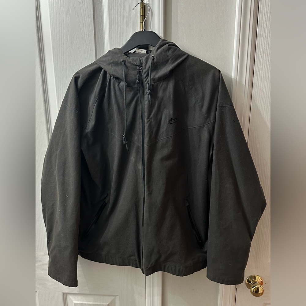Large Nike BMR Windrunner Jacket (Waxed Canvas) track and field windbreaker rain
